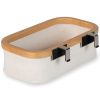 Béžový bavlněný závěsný úložný box Quax Mood 22 x 12 cm
