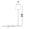 Zelená kovová nabíjecí stolní LED lampa Nova Luce Petit