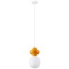 Oranžové závěsné světlo Nova Luce Clio 18 cm