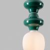 Tmavě zelené závěsné světlo Nova Luce Clio II. 18 cm -fv-interier-25