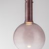 Hnědé skleněné závěsné LED světlo Nova Luce Nostos 25 cm -fv-interier-25