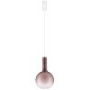 Hnědé skleněné závěsné LED světlo Nova Luce Nostos 25 cm