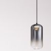 Kouřově šedé skleněné závěsné LED světlo Nova Luce Aelia 10 cm -fv-interier-25