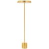 Zlatá kovová stojací LED lampa Nova Luce Vetro 136 cm