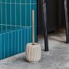Šedobílá kameninová WC štětka Deco -fv-interier-25
