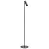 Černá kovová stojací lampa Norm 125 cm