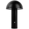 Černá kovová nabíjecí stolní LED lampa Fungus