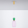 Fialovo-zelené skleněné závěsné LED světlo Nova Luce Pluma 15 cm -fv-interier-25