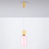 Růžovo-žluté skleněné závěsné LED světlo Nova Luce Pluma 15 cm -fv-interier-25