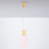 Růžovo-žluté skleněné závěsné LED světlo Nova Luce Pluma 15 cm -fv-interier-25