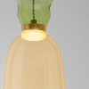 Žluto-zelené skleněné závěsné LED světlo Nova Luce Pluma 15 cm -fv-interier-25