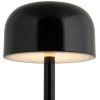 Černá kovová nabíjecí stolní LED lampa Jem -fv-interier-25