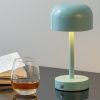 Modrá kovová nabíjecí stolní LED lampa Jem -fv-interier-25