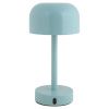 Modrá kovová nabíjecí stolní LED lampa Jem
