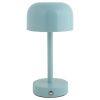 Modrá kovová nabíjecí stolní LED lampa Jem