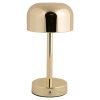 Zlatá kovová nabíjecí stolní LED lampa Jem