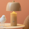 Světle hnědá kovová nabíjecí stolní LED lampa Reya -fv-interier-25