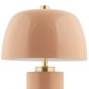 Světle hnědá kovová nabíjecí stolní LED lampa Reya -fv-interier-25