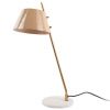 Světle hnědá kovová stolní lampa Savyne
