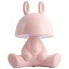 Růžová plastová dětská LED lampa BunBun 27 cm