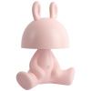 Růžová plastová dětská LED lampa BunBun 27 cm
