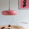 Červené kovové závěsné stínidlo Clava Dine 43 cm -fv-interier-25