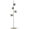 Mosazná kovová stojací lampa Orb 162,5 cm