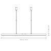 Černo-zlaté kovové závěsné LED světlo Hazel Branch 150 cm -fv-interier-25