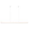 Bílo-zlaté kovové závěsné LED světlo Hazel Branch 150 cm
