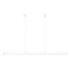 Bílo-stříbrné kovové závěsné LED světlo Hazel Branch 150 cm