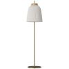 Opálově bílá skleněná stojací lampa Campa 146 cm