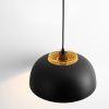 Černo-zlaté kovové závěsné světlo Nova Luce Sqube 35 cm -fv-interier-25