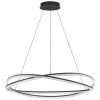Černé kovové závěsné LED světlo Nova Luce Ofelia 95 cm