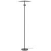 Černá kovová stojací LED lampa Reflection 140,5 cm