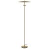 Mosazná kovová stojací LED lampa Reflection 140,5 cm