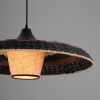 Černo-hnědé ratanové závěsné světlo Nova Luce Capa 61 cm -fv-interier-25