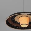 Černo-hnědé ratanové závěsné světlo Nova Luce Capa 61 cm -fv-interier-25
