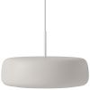 Opálově bílé skleněné závěsné LED světlo Fluire 42 cm