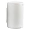 Bílý kovový nástěnný odpadkový koš Rim 3,3 l