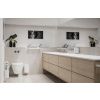 Bílá kovová nástěnná WC štětka Rim -fv-interier-25