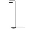 Černá kovová stojací lampa Scribe 133 cm