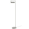 Šedá kovová stojací lampa Scribe 133 cm