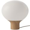 Opálově bílá skleněná stolní lampa Acorn 41 cm