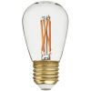 Transparentní stmívatelná LED žárovka Teardrop E27 4W