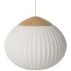 Bílé závěsné světlo Acorn 50 cm
