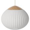 Bílé závěsné světlo Acorn 64 cm