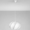 Bílé závěsné světlo Nova Luce Bora 45 cm