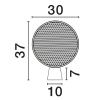 Ratanová stolní lampa Nova Luce Tierra 30 cm