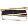 Černo-zlaté kovové stropní LED světlo Nova Luce Elize 43,2 cm