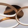 Černo-zlaté kovové stropní LED světlo Nova Luce Elize 55 cm -fv-interier-25
